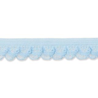 Elasticated Ruffle [15 mm] – light blue, 