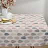 Decor Fabric Half Panama Retro Leaves – light dusky pink/natural,  thumbnail number 8