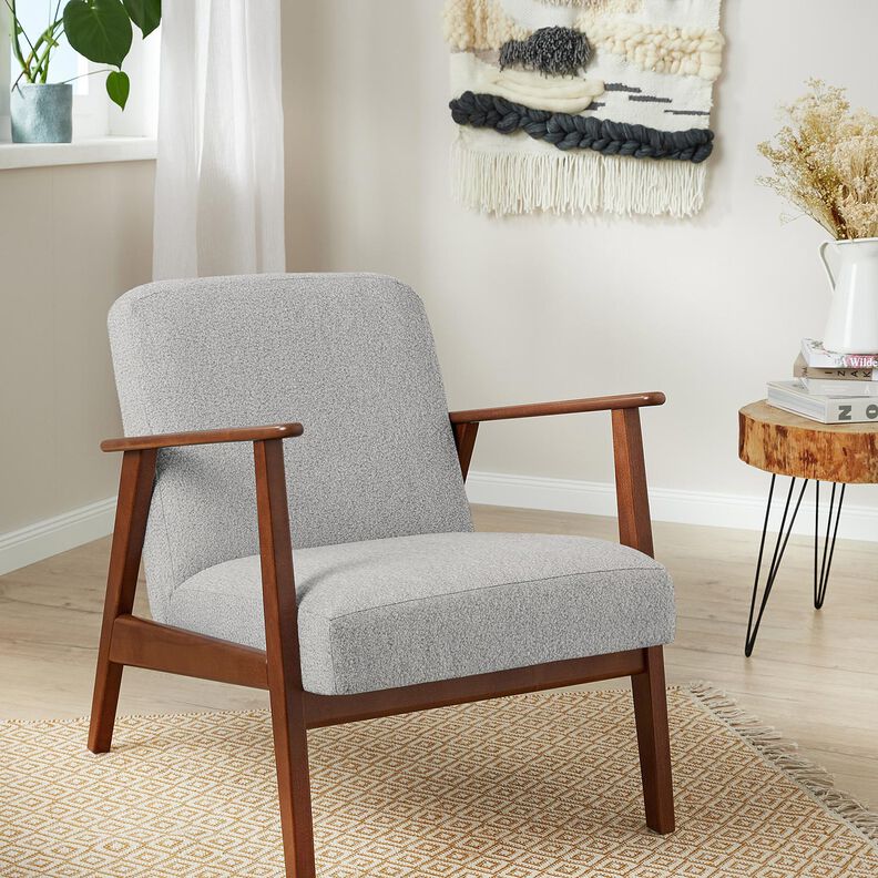 Upholstery Fabric Sheepskin look – silver grey,  image number 6