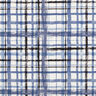 Abstract check linen viscose blend – white/steel blue,  thumbnail number 1