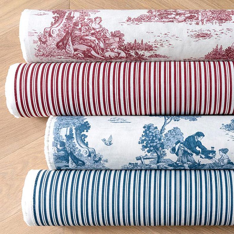 Decor Fabric Half Panama Shepherd – denim blue/offwhite,  image number 6