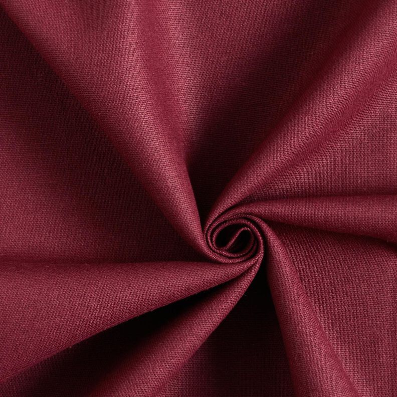 pure heavy linen Plain – burgundy,  image number 1
