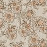 Double Gauze/Muslin Summer Flowers – light taupe/medium brown,  thumbnail number 1