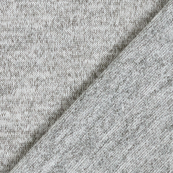 Mottled fine knit fabric – light grey,  image number 4