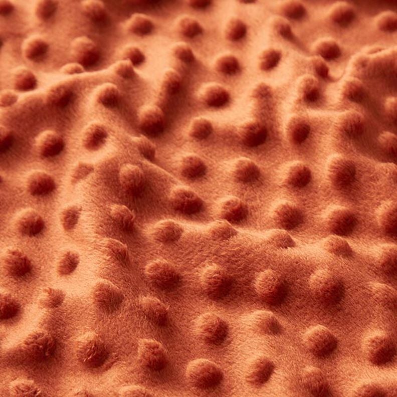 Cosy Fleece Embossed Dots – terracotta,  image number 2