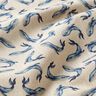 Decor Fabric Half Panama Whales &ndash; indigo/natural,  thumbnail number 2