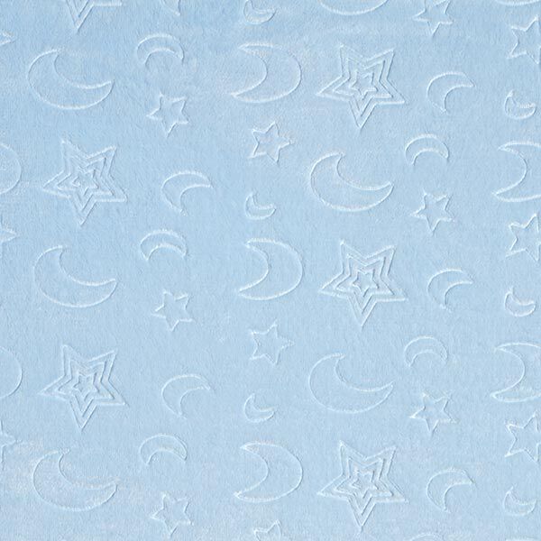 Moon & Stars Cosy Fleece – baby blue,  image number 1