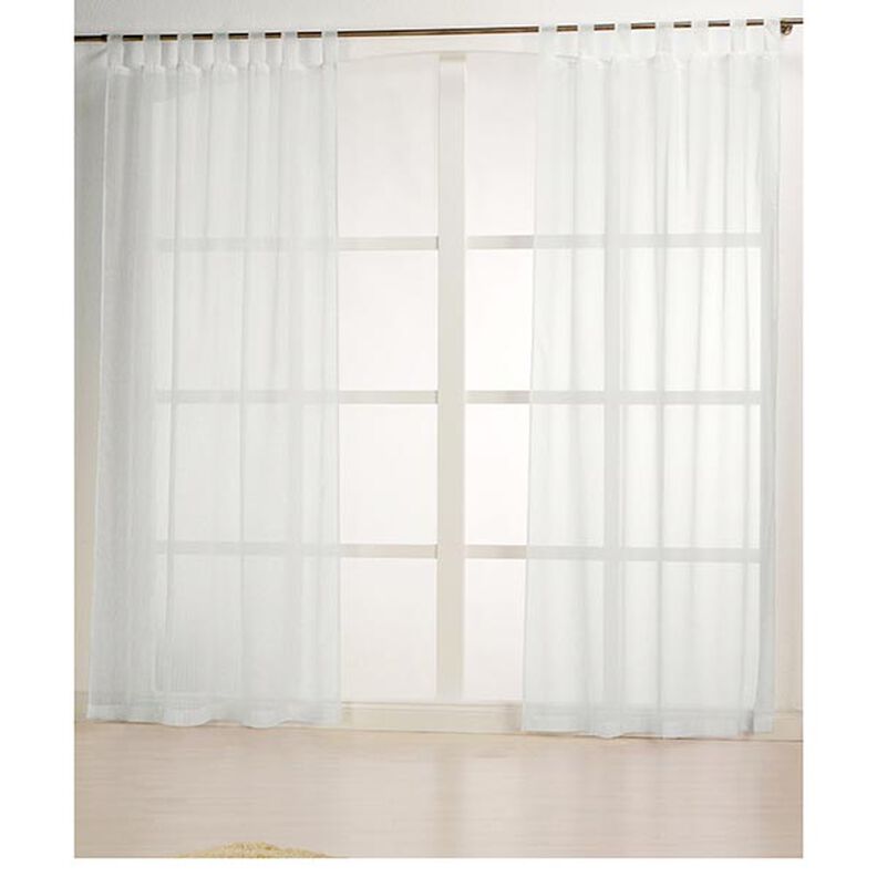 Curtain Fabric Stripes Effect Thread 300cm – white,  image number 5