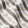 Floral Stripes Cotton Poplin – white/khaki,  thumbnail number 2