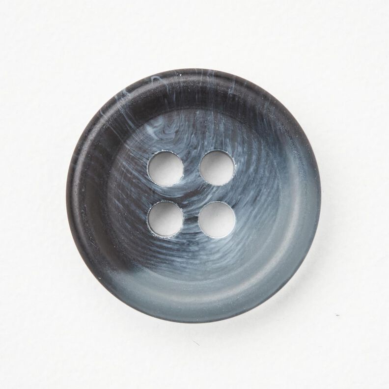 4-hole button round [Ø 15 mm] – denim blue,  image number 1