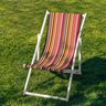 Outdoor Deckchair fabric Longitudinal stripes 44 cm – carmine/white,  thumbnail number 4