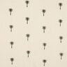 Double Gauze/Muslin embroidered palm trees  | Poppy Fabrics – offwhite/dark olive,  thumbnail number 1