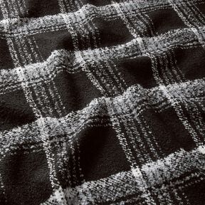 Coat Fabric Boulcé check – black/white, 