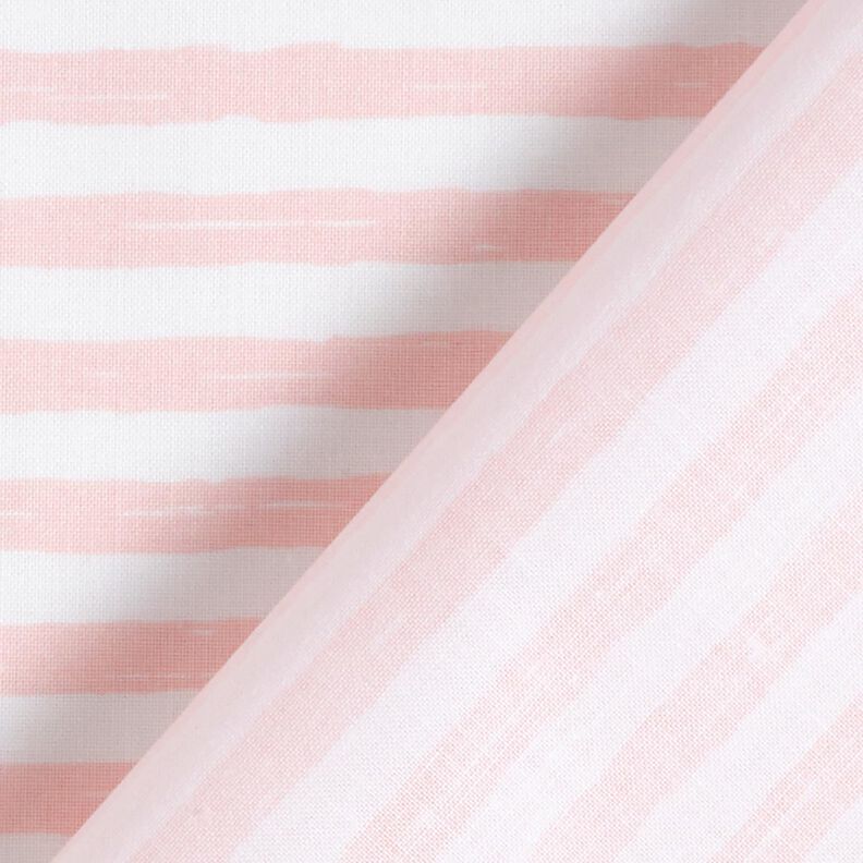 Cotton Cretonne casual stripes – light pink/white, image number 4
