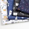 Decor Fabric Half Panama Colourful Universe – navy blue,  thumbnail number 3