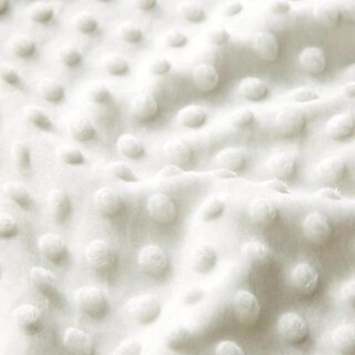 Cosy Fleece Embossed Dots – offwhite, 
