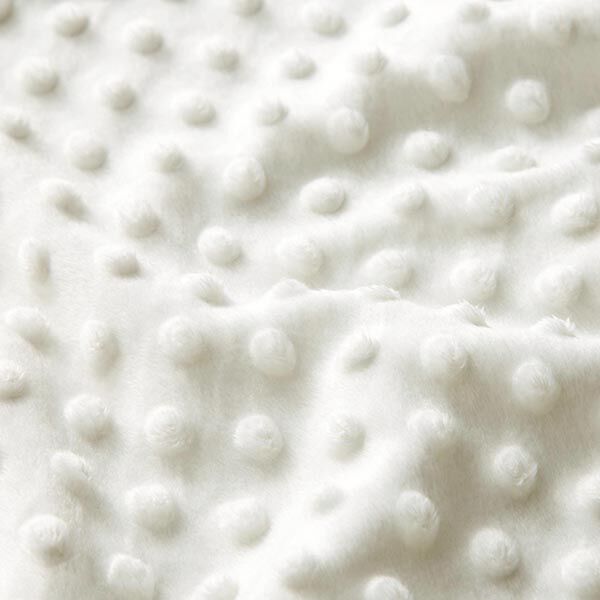 Cosy Fleece Embossed Dots – offwhite,  image number 2