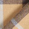 Large Check Cotton Blend Coating Fabric – beige,  thumbnail number 4