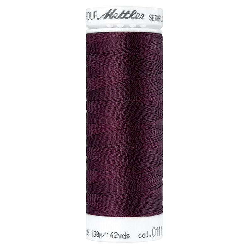 Seraflex Stretch Sewing Thread (0111) | 130 m | Mettler – burgundy,  image number 1