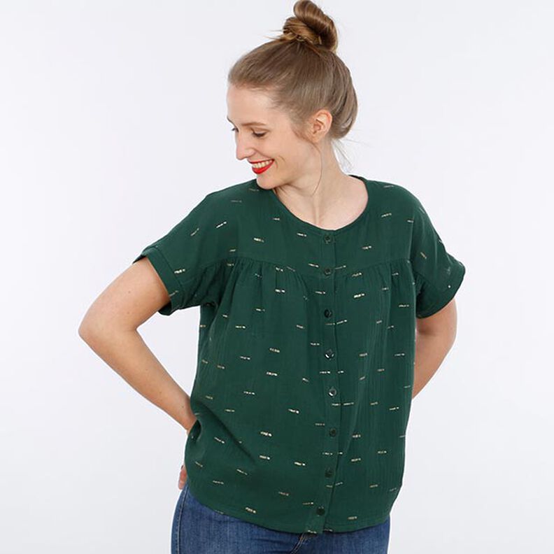 FRAU SUZY - loose short-sleeved blouse with ruffles, Studio Schnittreif | XS - XXL,  image number 11