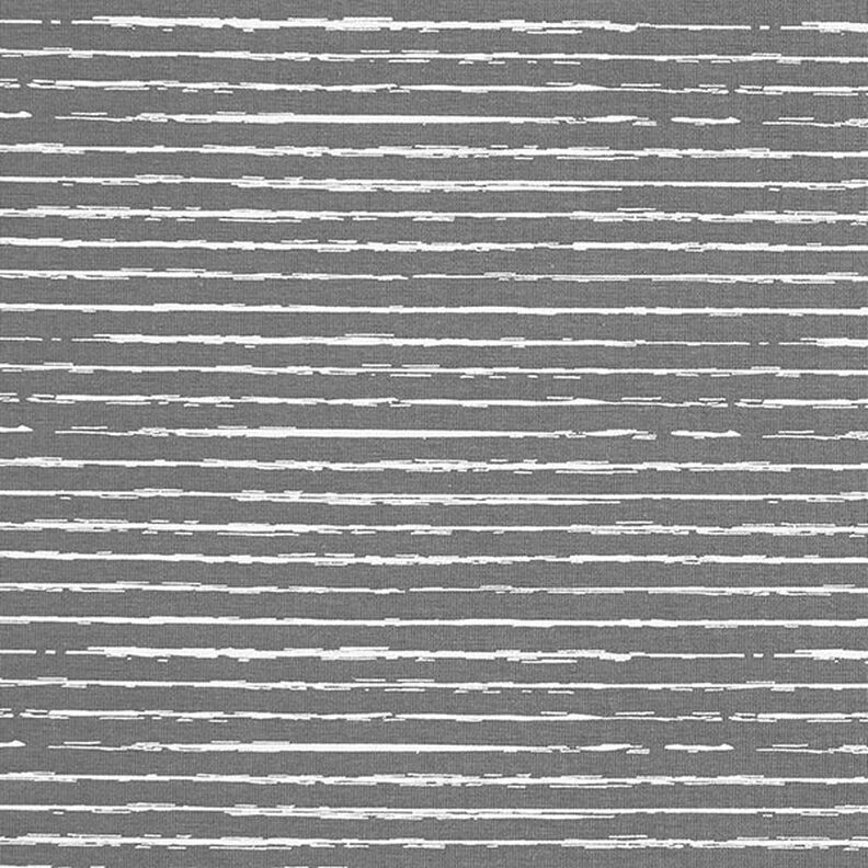 Cotton Jersey Scribble Stripes – dark grey,  image number 1