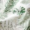 Exotic leaves coated cotton – natural/green,  thumbnail number 2