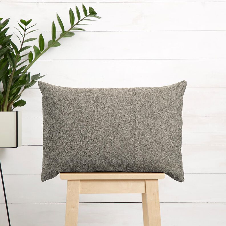 Upholstery Fabric Sheepskin look – taupe, image number 8