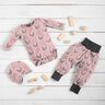 Cotton Jersey leopard print hearts – light dusky pink,  thumbnail number 5