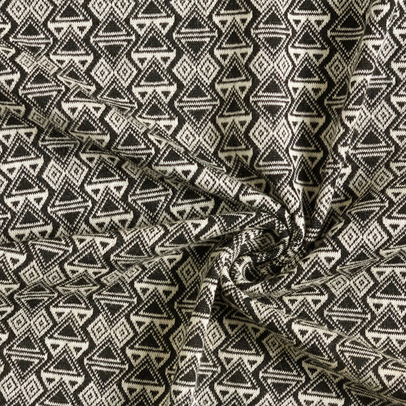 Triangles knitted jacquard – black/white,  image number 3