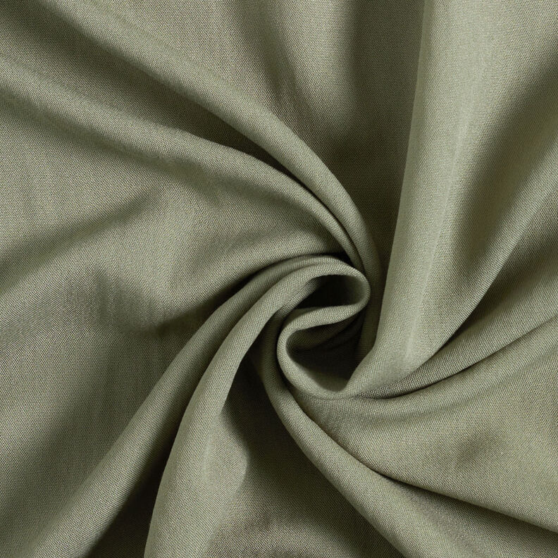 Plain viscose fabric – khaki,  image number 1