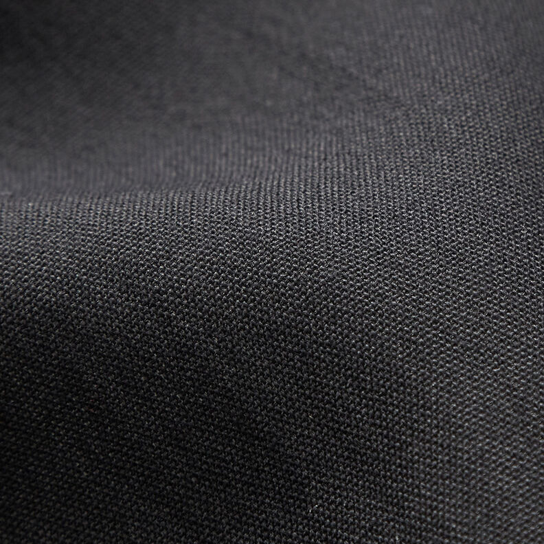 Plain-coloured plain weave viscose blend – black,  image number 3