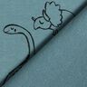 French Terry big scribble dinosaurs &ndash; blue,  thumbnail number 4