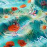 Bags Panel Canvas colourful poppies – blue-black/fire red,  thumbnail number 4