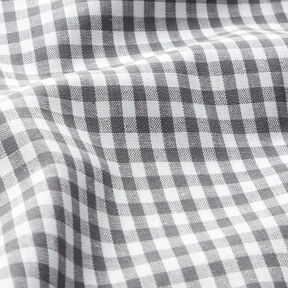 Cotton Vichy check 0,5 cm – pearl grey/white, 