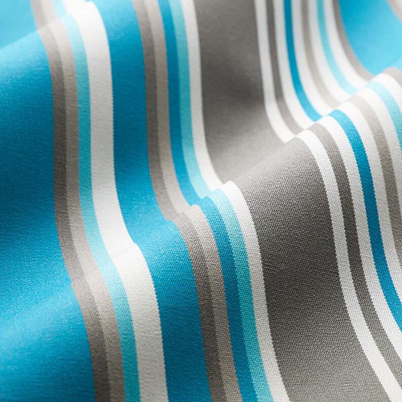 awning fabric Blurred Stripes – grey/turquoise,  image number 3