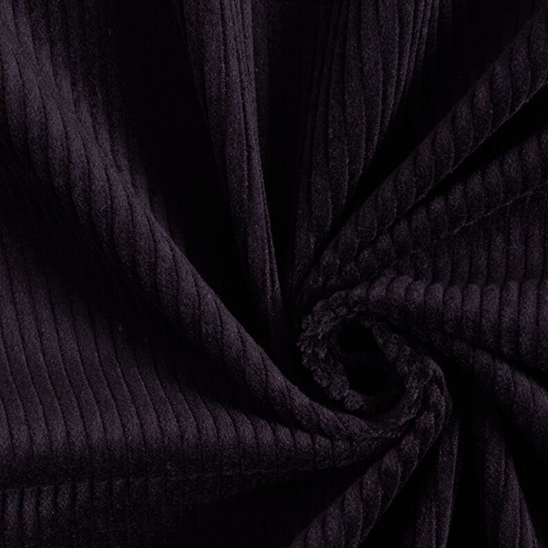 Chunky Corduroy pre-washed Plain – black,  image number 1
