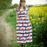 Cotton Jersey flowers & anchor stripes | Glitzerpüppi – white/chili,  thumbnail number 6