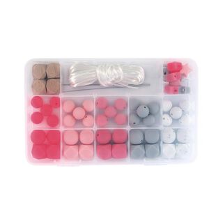 Silicone Bead Box | Rayher – pink, 