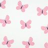 Brushed Sweatshirt Fabric Big Butterflies | Poppy Fabrics – ivory/pink,  thumbnail number 1