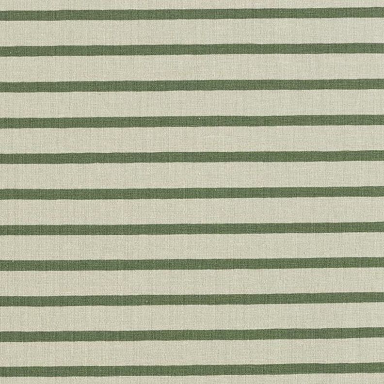 Narrow & Wide Stripes Cotton Jersey – reed/pine,  image number 1