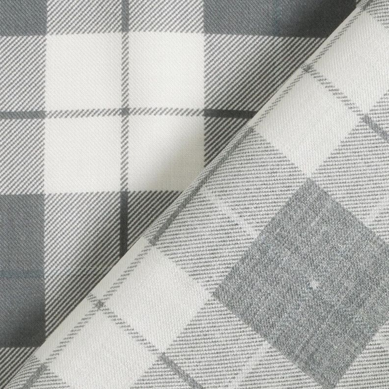 Checked fine cotton fabric – light grey/white,  image number 4