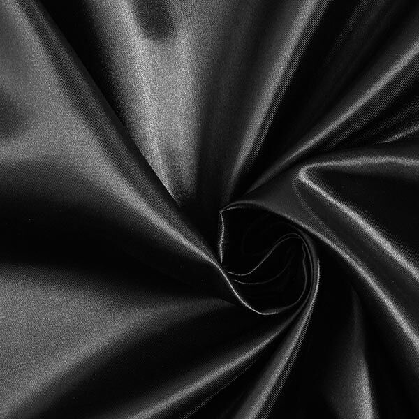 Polyester Satin – black,  image number 1