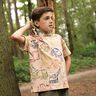 French Terry Construction vehicles| Poppy Fabrics – beige/navy blue,  thumbnail number 5
