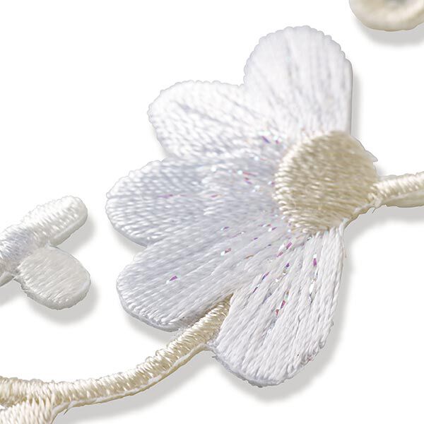 Appliqué Flower tendril [ 12 x 4 cm ] | Prym – offwhite,  image number 3