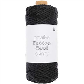 Creative Cotton Cord Skinny Macrame Cord [3mm] | Rico Design – black, 
