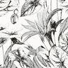 Viscose Linen Blend Tropical plants – offwhite/black,  thumbnail number 5