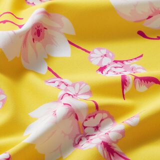 Magnolias swimsuit fabric – light yellow, 
