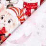French Terry Animals in Christmas costumes Digital Print – white/chili,  thumbnail number 4