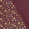 Cotton Poplin Large Stars – merlot/gold,  thumbnail number 4