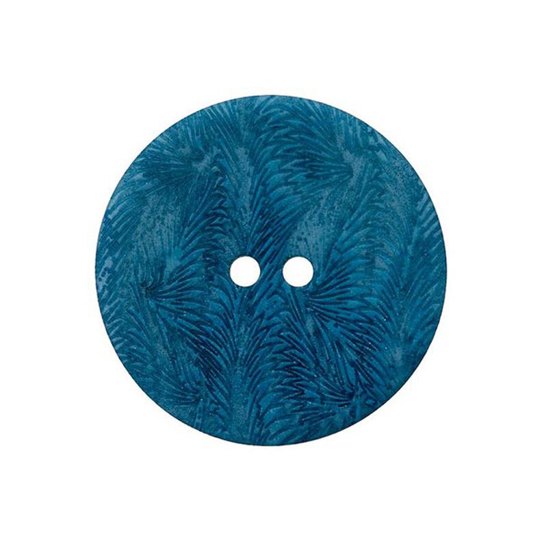 2-Hole Vegetable Ivory Button [ 15 mm ] – turquoise blue,  image number 1